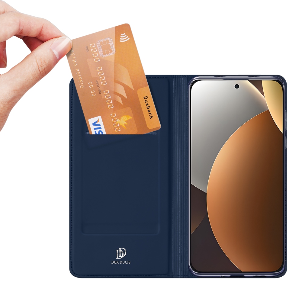DUX knižkové puzdro na Xiaomi Redmi Note 15 Pro 5G - tmavomodré