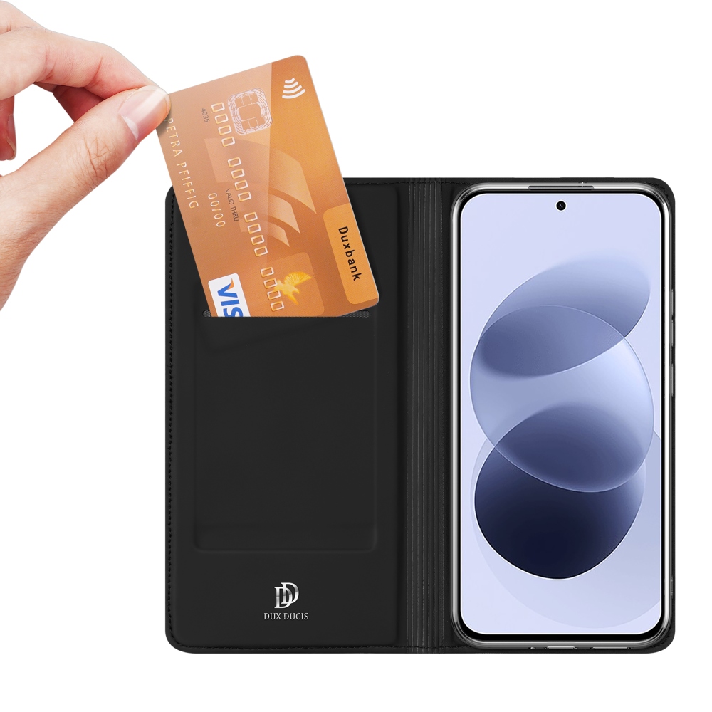 DUX knižkové púzdro na Xiaomi Redmi Note 17 4G/5G - čierne