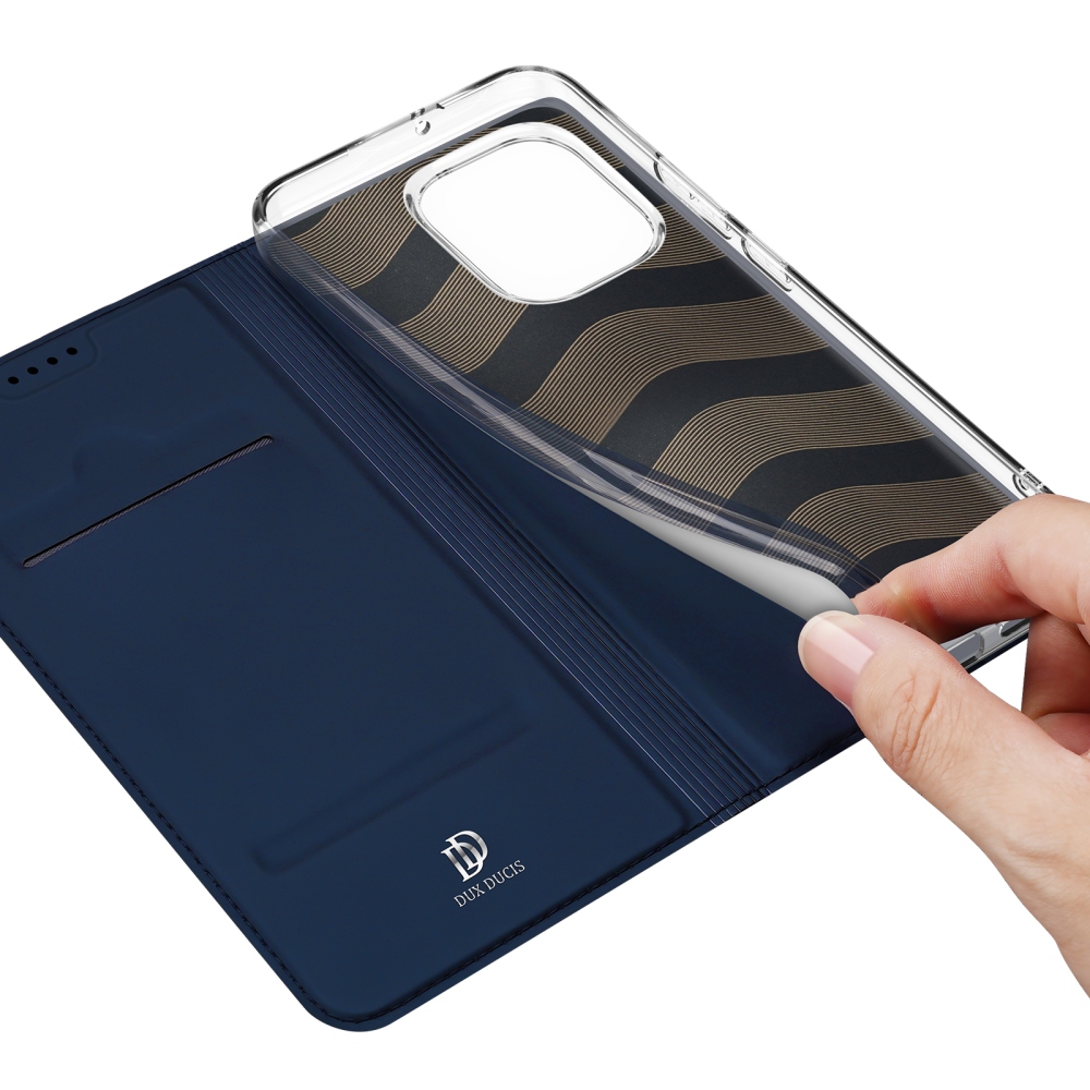 DUX knižkové puzdro na Xiaomi Redmi Note 17 4G/5G - tmavomodré