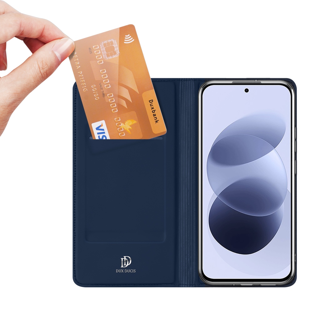 DUX knižkové puzdro na Xiaomi Redmi Note 17 4G/5G - tmavomodré