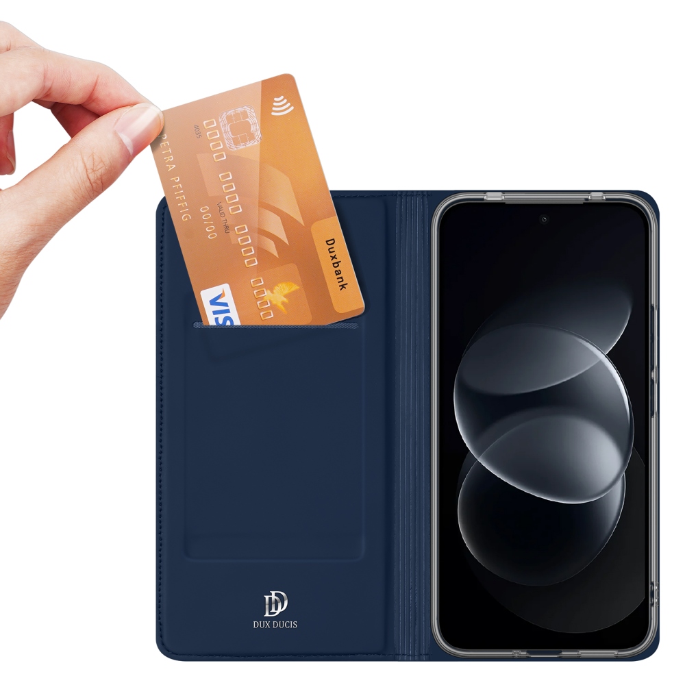 DUX knižkové púzdro na Xiaomi Redmi Note 17 Pro Max 5G - tmavomodré