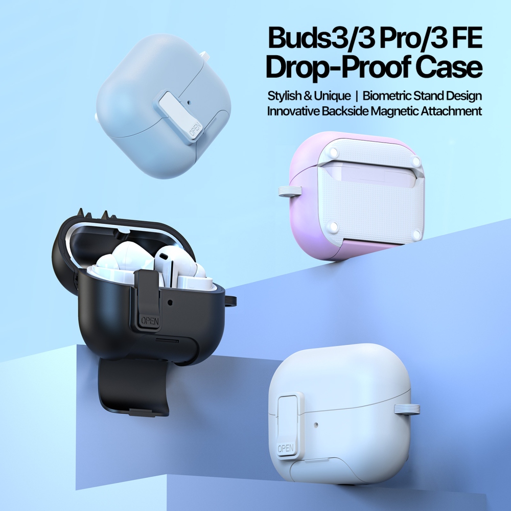 DUX odolný obal na Samsung Galaxy Buds3 FE/Buds3 Pro/Buds3 - čierny