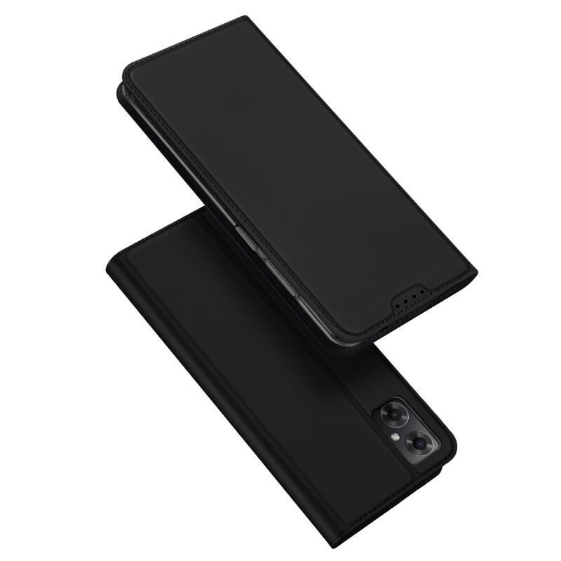 DUX PU kožené púzdro na mobil Xiaomi Poco M4 5G - čierne