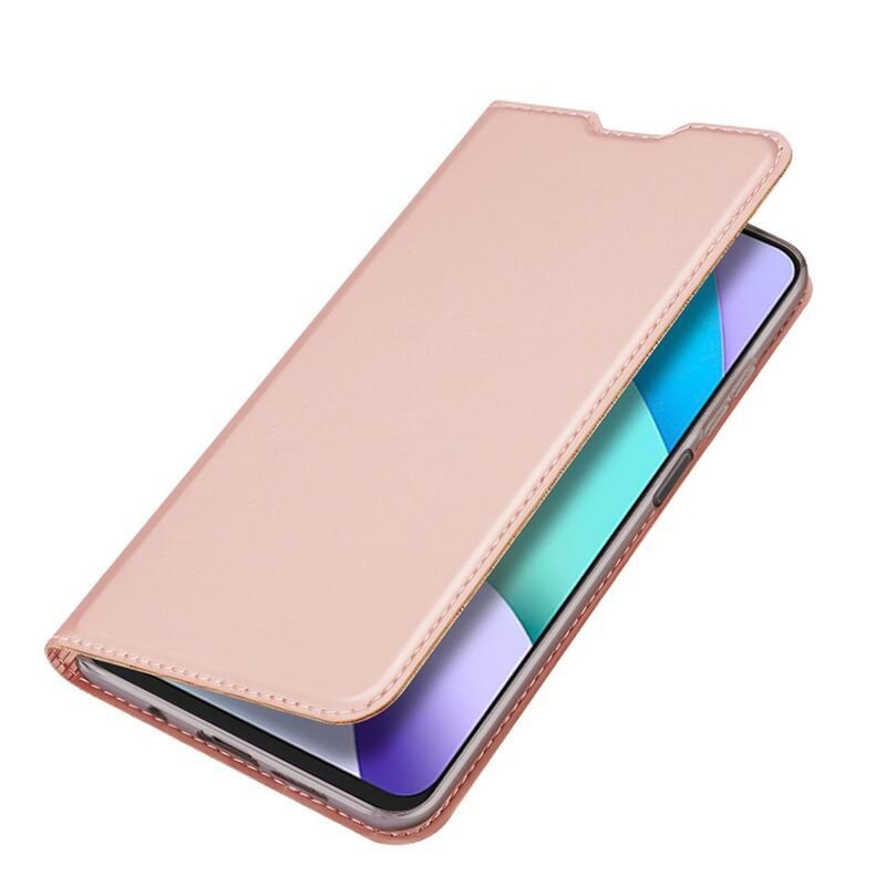 DUX PU kožené puzdro na mobil Xiaomi Redmi 10/Redmi 10 (2022) - ružové