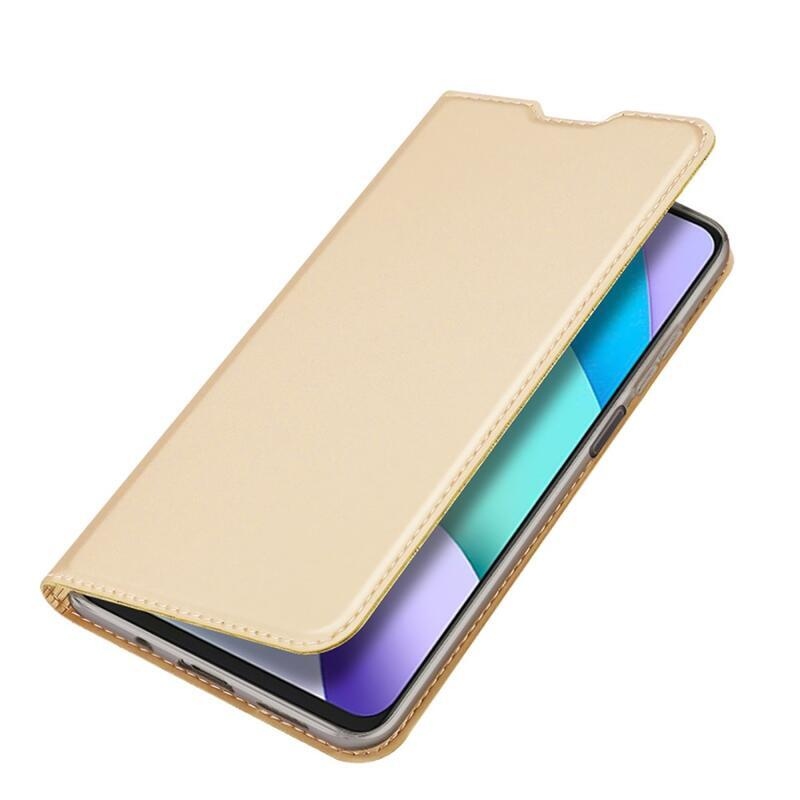 DUX PU kožené puzdro na mobil Xiaomi Redmi 10/Redmi 10 (2022) - zlaté