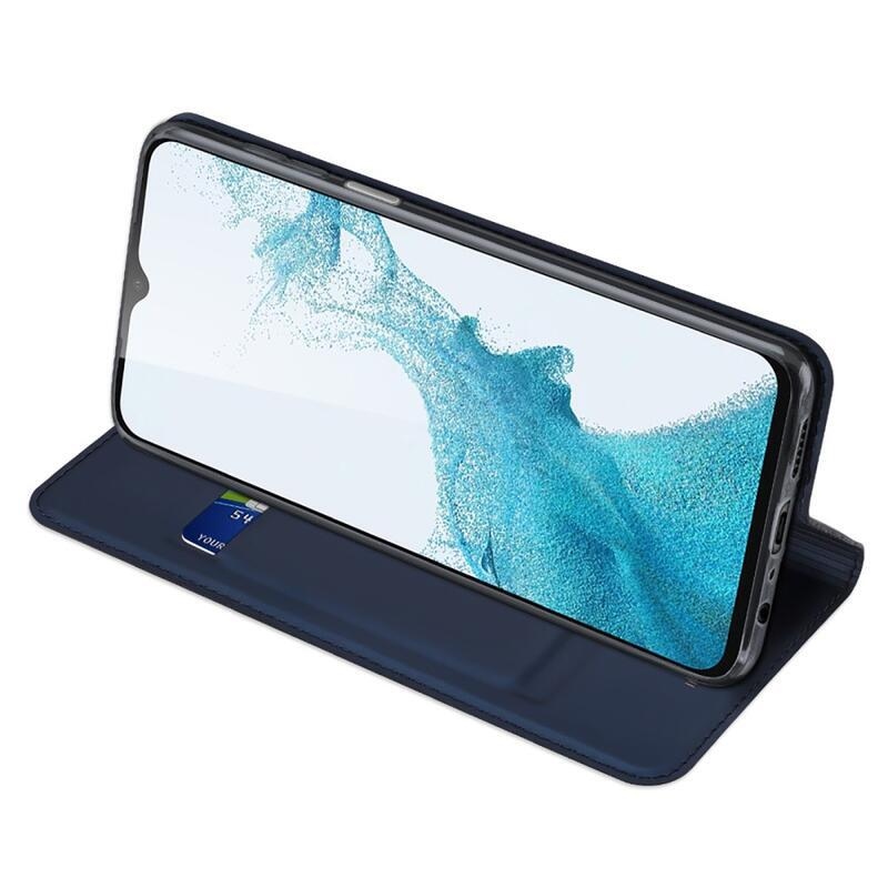 DUX PU kožené púzdro pre mobil Samsung Galaxy A23 4G/5G - tmavomodré