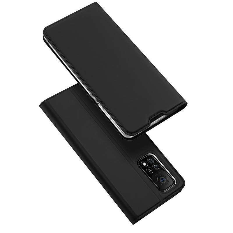 DUX PU kožené puzdro pre mobilný telefón Xiaomi Mi 10T 5G / Mi 10T Pro 5G - čierne