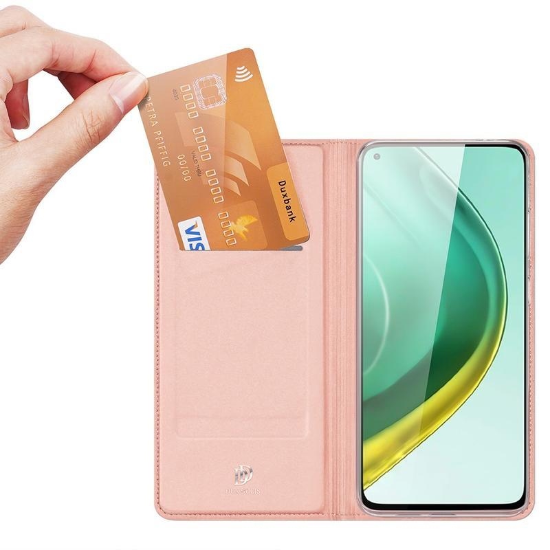 DUX PU kožené puzdro pre mobilný telefón Xiaomi Mi 10T 5G / Mi 10T Pro 5G - růžovozlaté