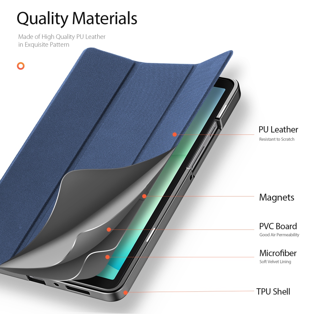 DUX zatváracie púzdro na tablet Samsung Galaxy Tab A11/Tab A9 - modré