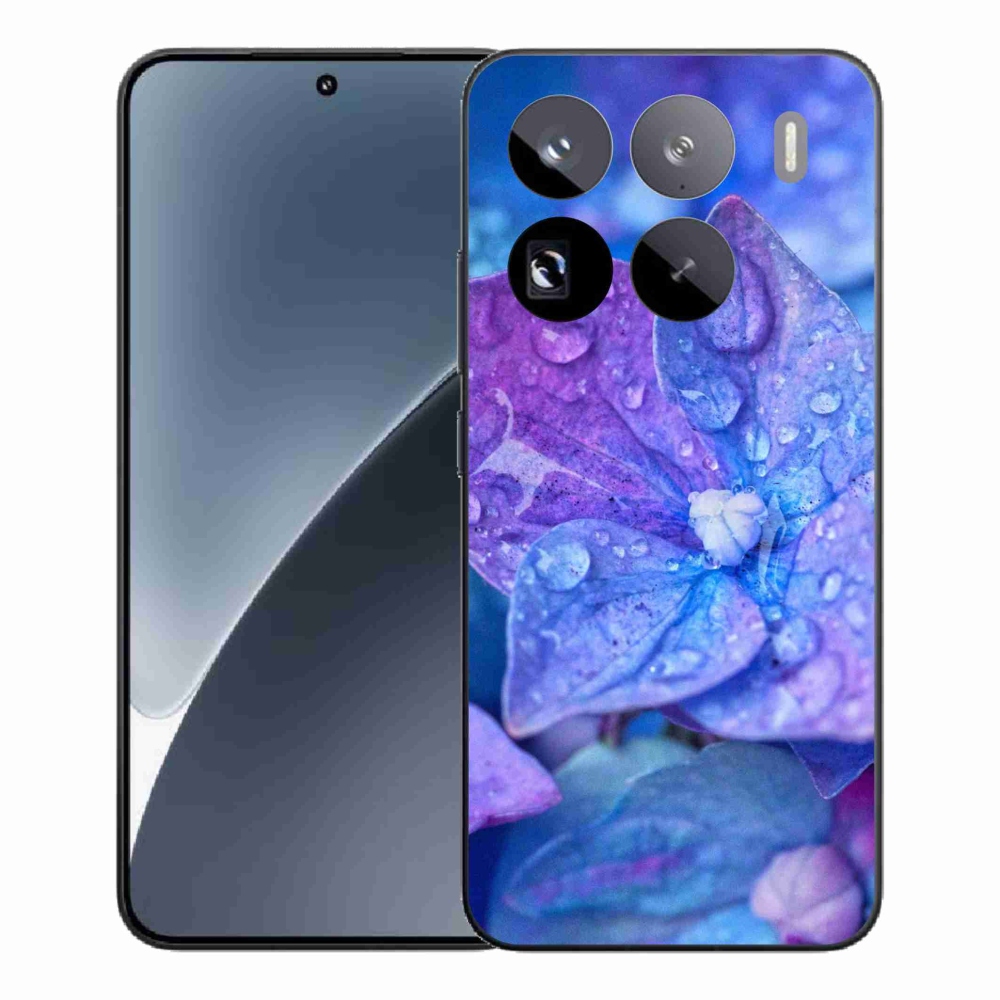 Gélový kryt mmCase na Xiaomi 15 Pro - fialový kvet