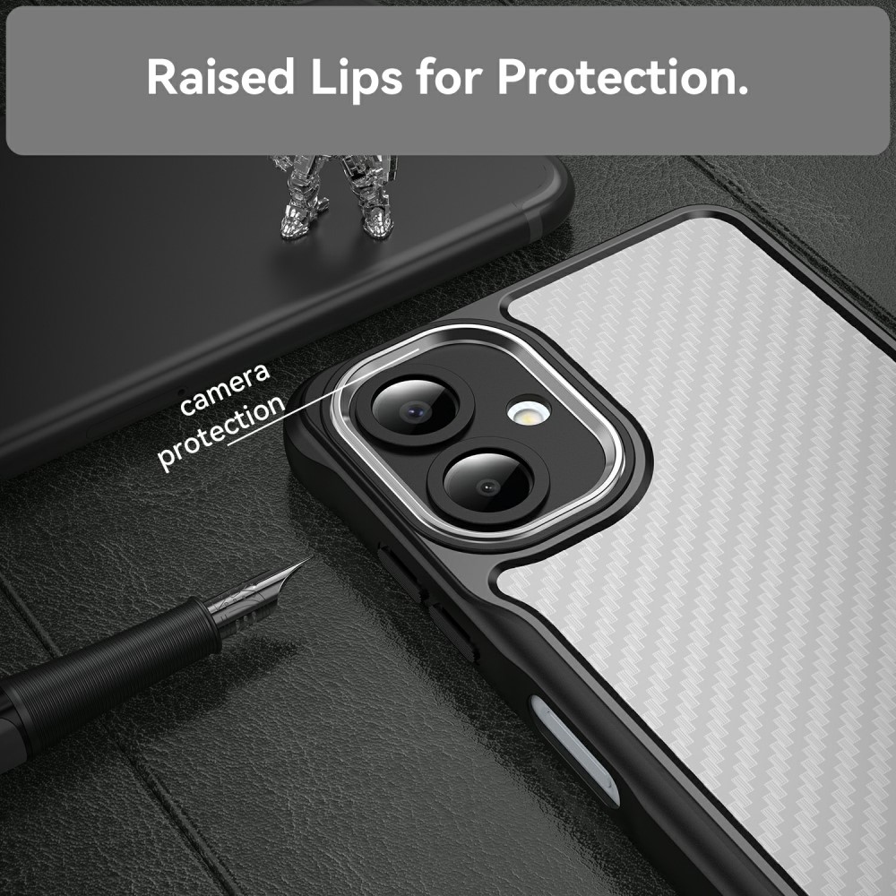 Textures odolný kryt na Samsung Galaxy A06 4G - čierny