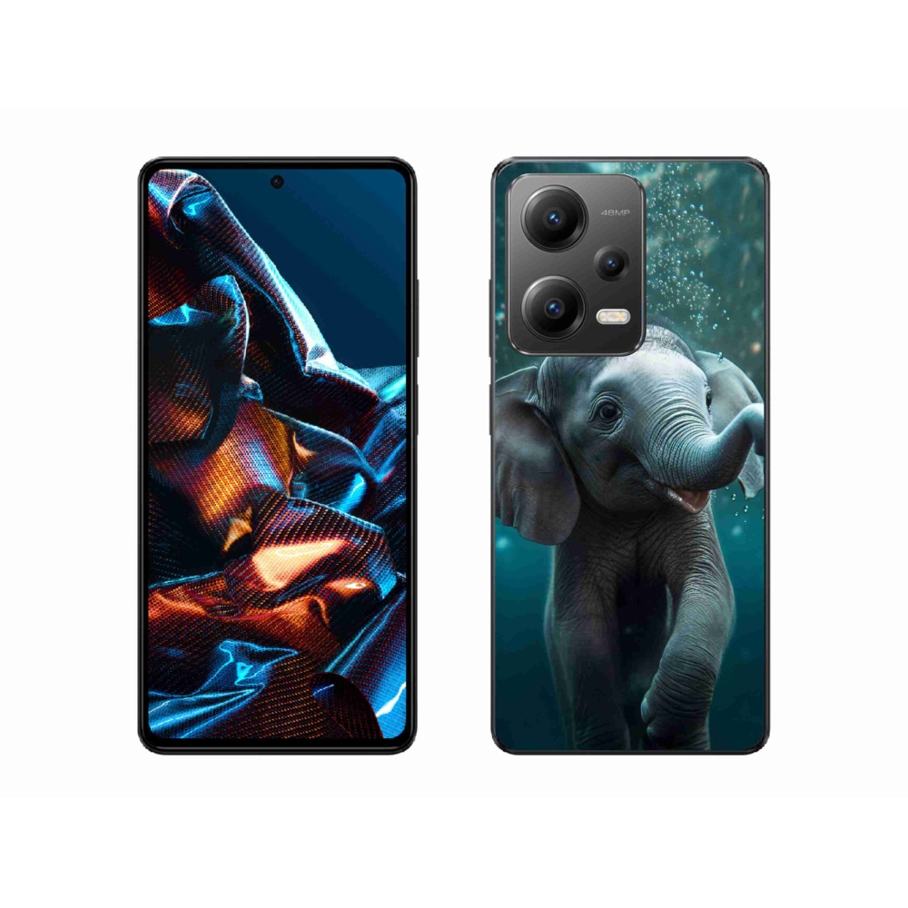 Gélový kryt mmCase na Xiaomi Redmi Note 12 Pro 5G - sloník pod vodou