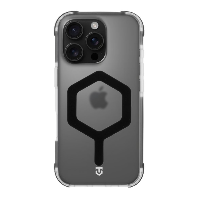 Taktický kryt MagForce Hexagon pre Apple iPhone 16 Pro T-Black