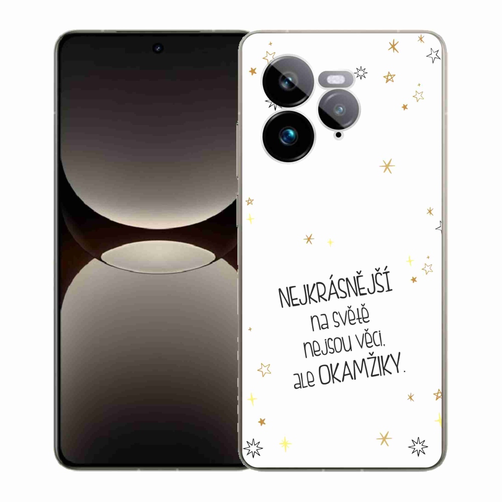 Gélový kryt mmCase na Realme GT 7 Pro 5G - citát 4 biele pozadie