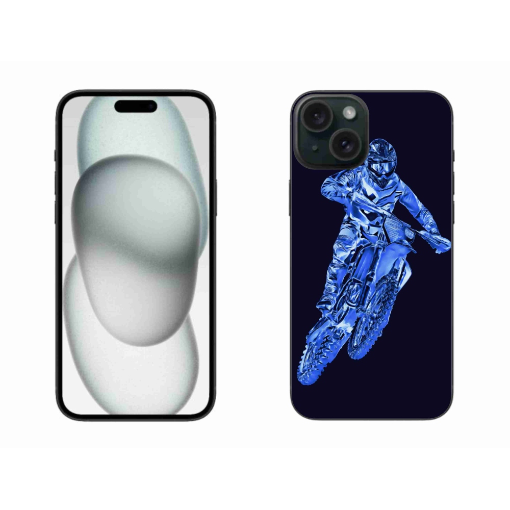 Gélový kryt mmCase na iPhone 15 Plus - motocross 1