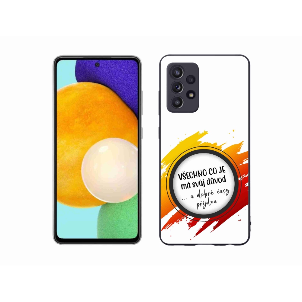 Gélový kryt mmCase na Samsung Galaxy A52/A52 5G - citát 3 biele pozadie