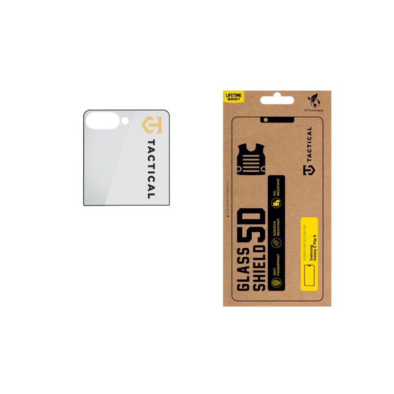 Tactical Glass Shield 5D sklo pre Samsung Galaxy Z Flip 8 Black (vonkajšie) 