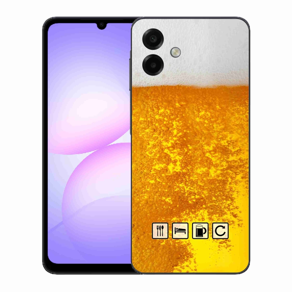 Gélový kryt mmCase na Samsung Galaxy A07 4G - pivný motív 3
