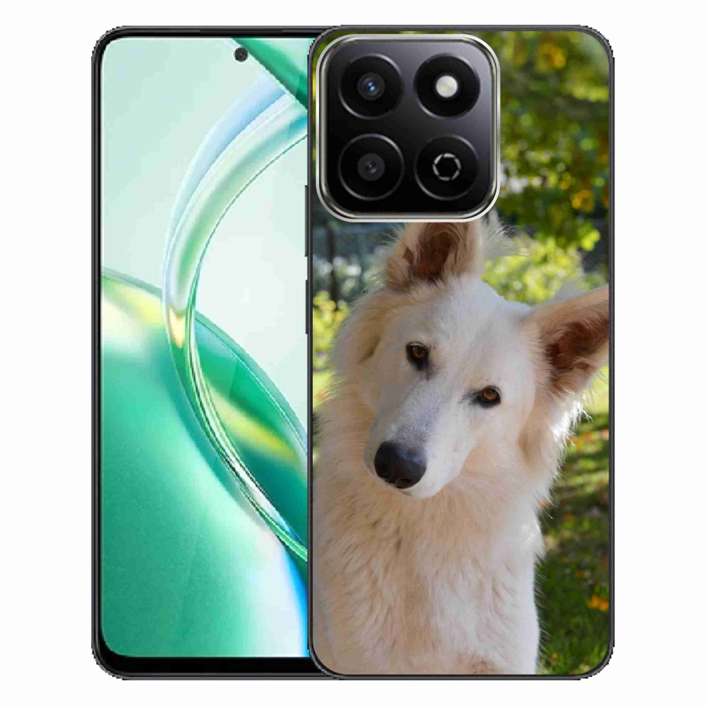 Gélový kryt mmCase na Honor 200 Smart 5G - biely švajčiarsky ovčiak 1