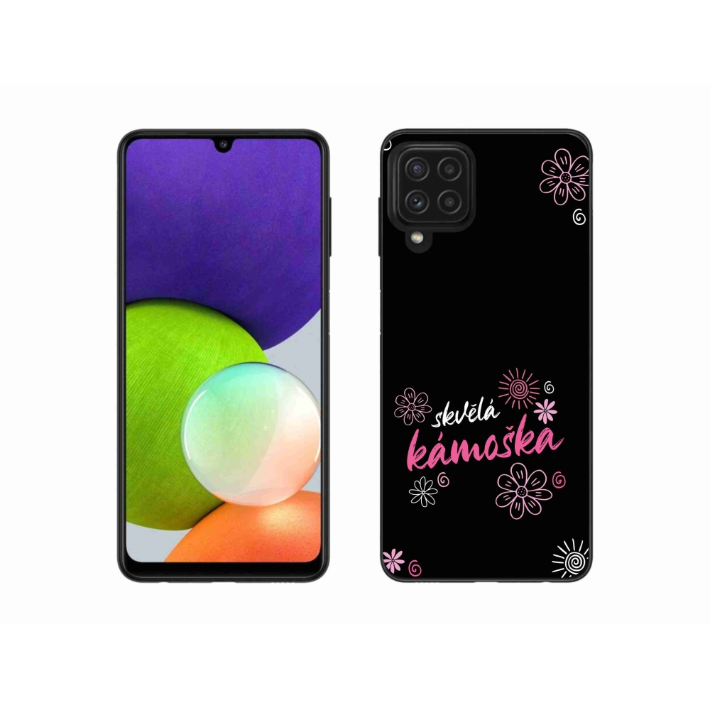 Gélový kryt mmCase na Samsung Galaxy A22 4G - skvelá kamoška čierne pozadie
