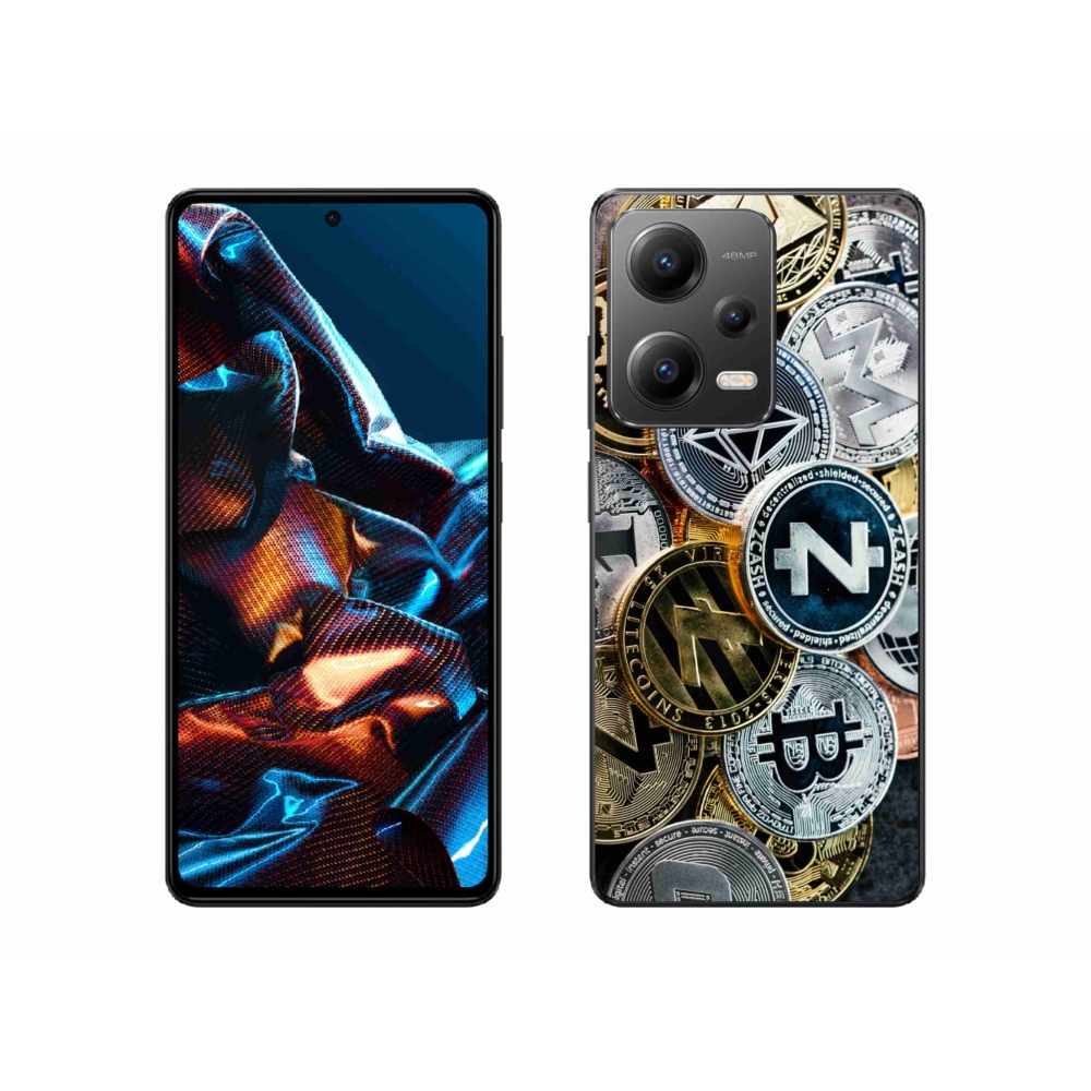 Gélový kryt mmCase na mobil Xiaomi Redmi Note 12 Pro 5G - kryptomeny