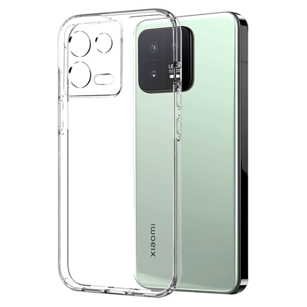 NORTHJO priehľadný gélový obal + tvrdené sklo na Xiaomi 13 - priehľadný