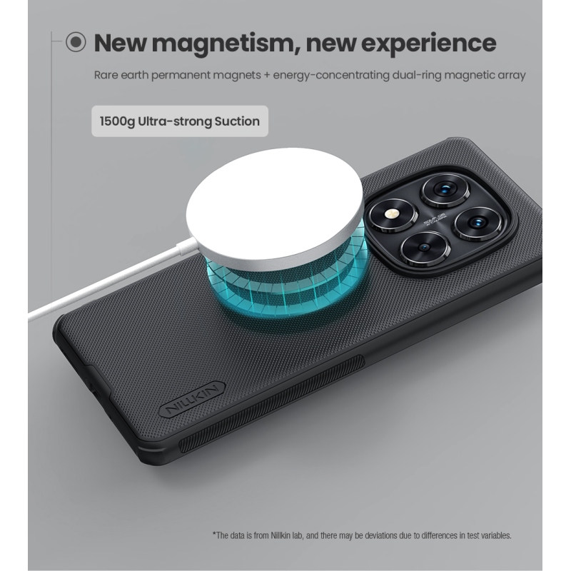 Nillkin Super Frosted PRO Magnetic Zadný Kryt pre Xiaomi Redmi Note 14 Pro 5G/Poco X7 5G Black