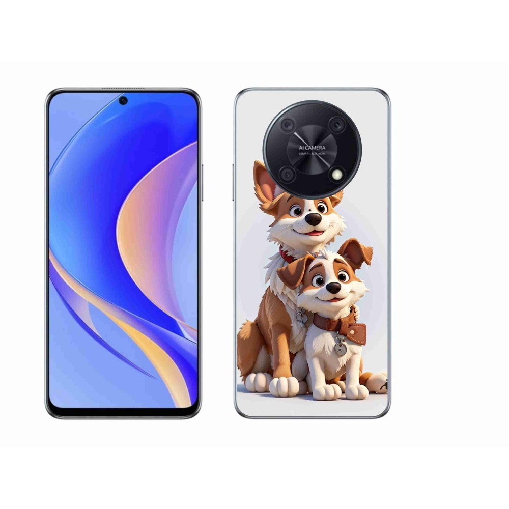 Gelový kryt mmCase na Huawei Nova Y90 - kreslení psi