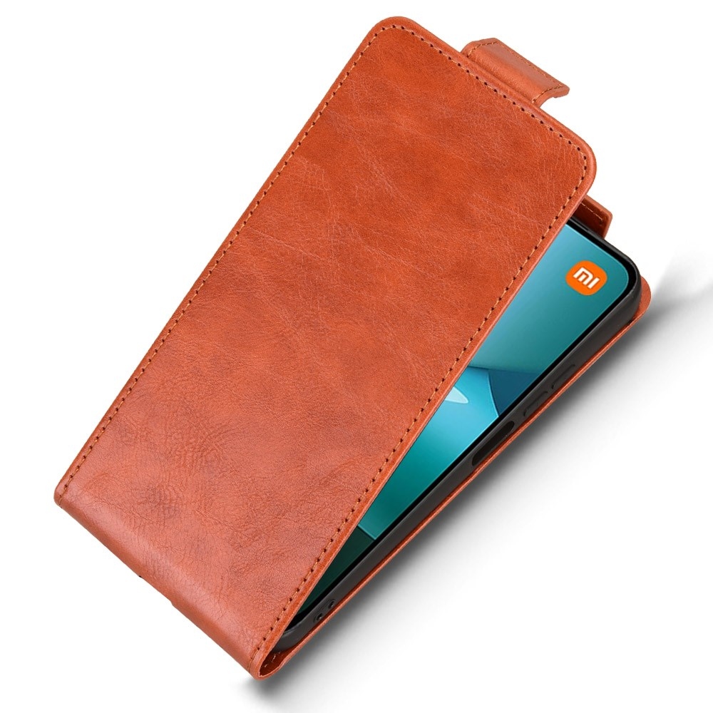 Vert flipové púzdro na Xiaomi Redmi 15C 4G (171mm)/Poco C85 4G (171mm) - oranžové