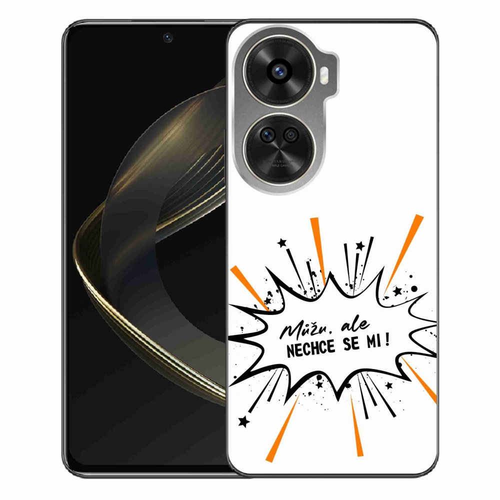 Gélový kryt mmCase na Huawei Nova 12 SE - vtipný text 11 biele pozadie