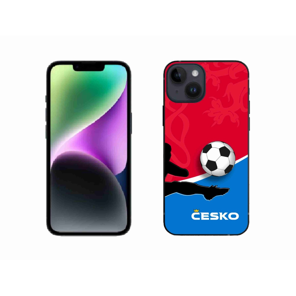 Gélový kryt mmCase na iPhone 14 - futbal Česko 2
