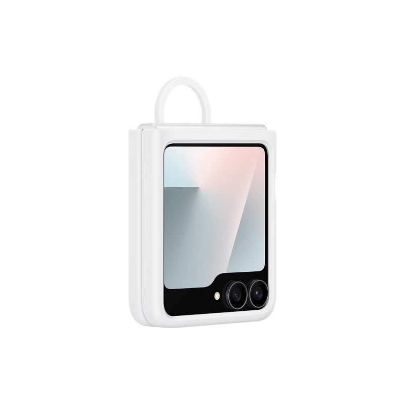 EF-PF741TWE Samsung Silikónový kryt s krúžkom pre Galaxy Z Flip 7 FE White