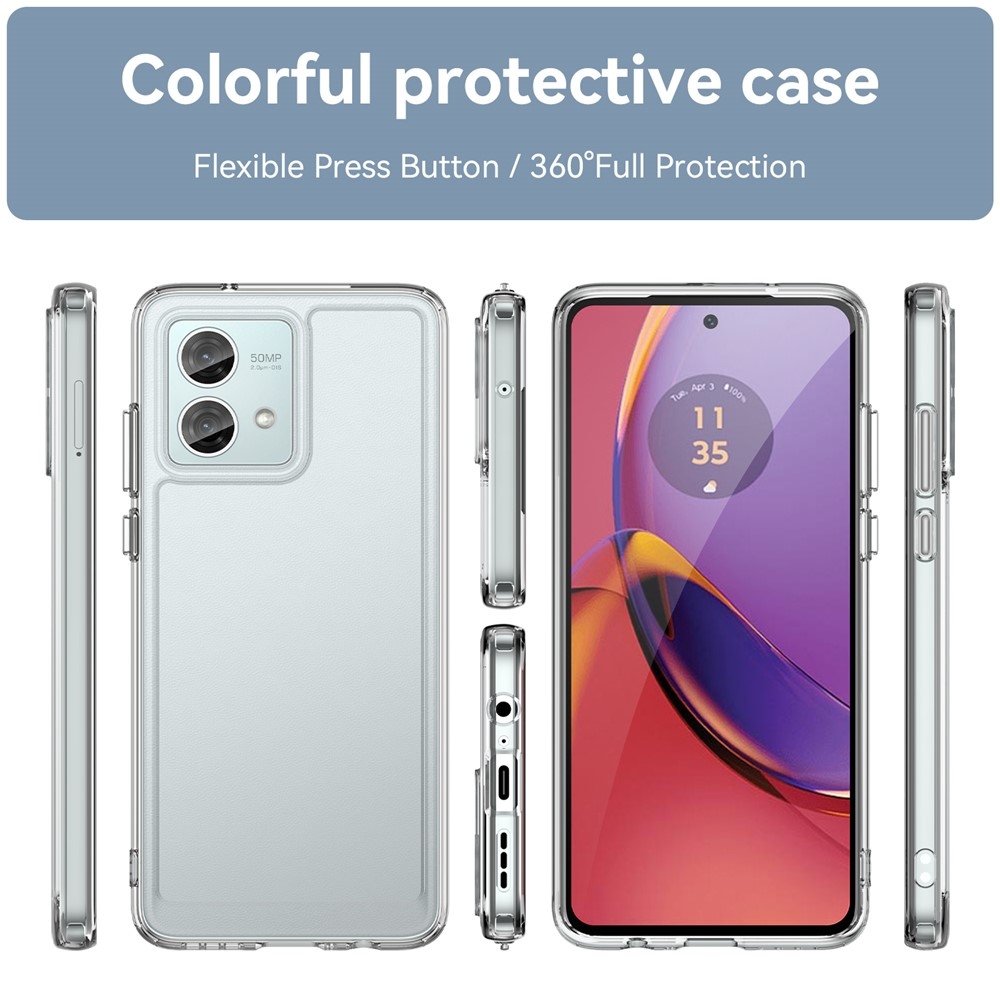 Gélový obal s pevným chrbtom na Motorola Moto G84 5G - priehľadný