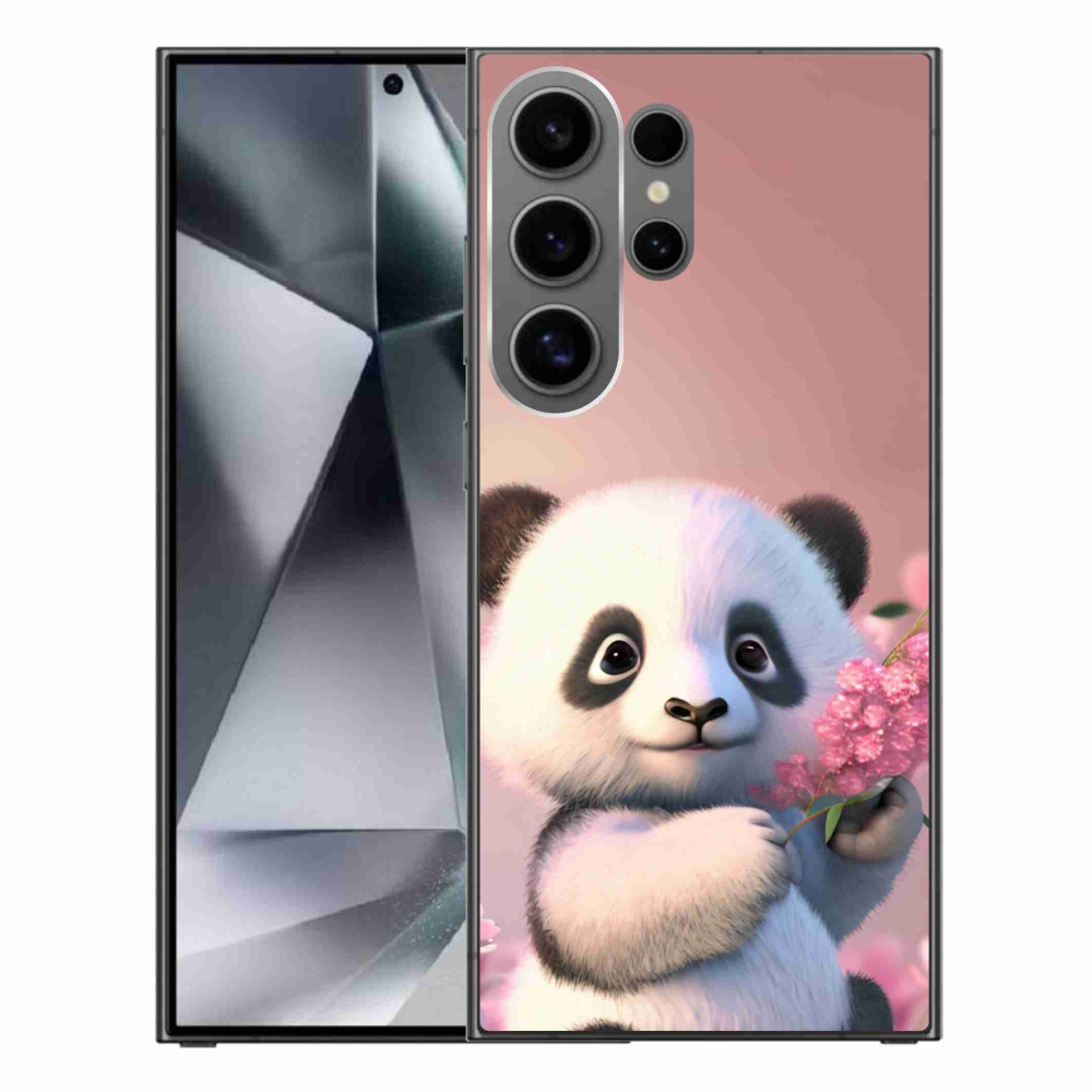Gélový kryt mmCase na Samsung Galaxy S24 Ultra - roztomilá panda