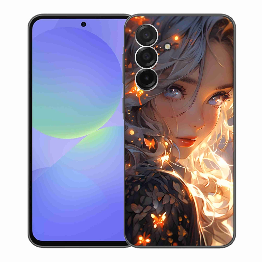 Gélový kryt mmCase na Samsung Galaxy A36 5G - dievča a motýle