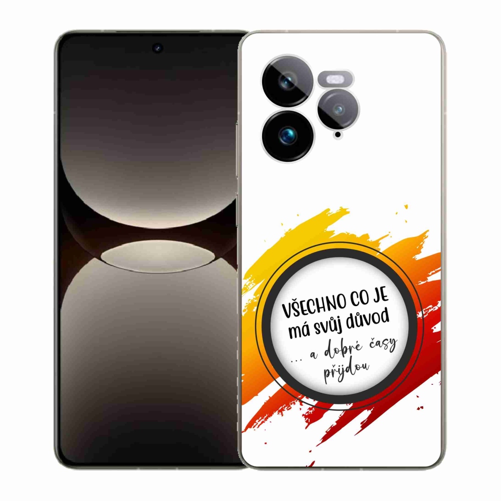 Gélový kryt mmCase na Realme GT 7 Pro 5G - citát 3 biele pozadie
