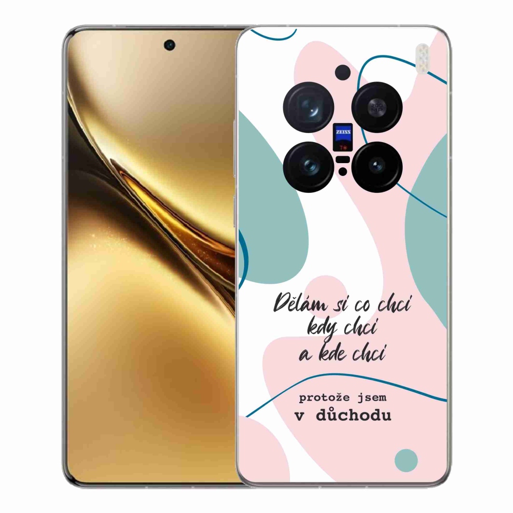 Gélový kryt mmCase na Vivo X200 Pro 5G - vtipný text 10 biele pozadie