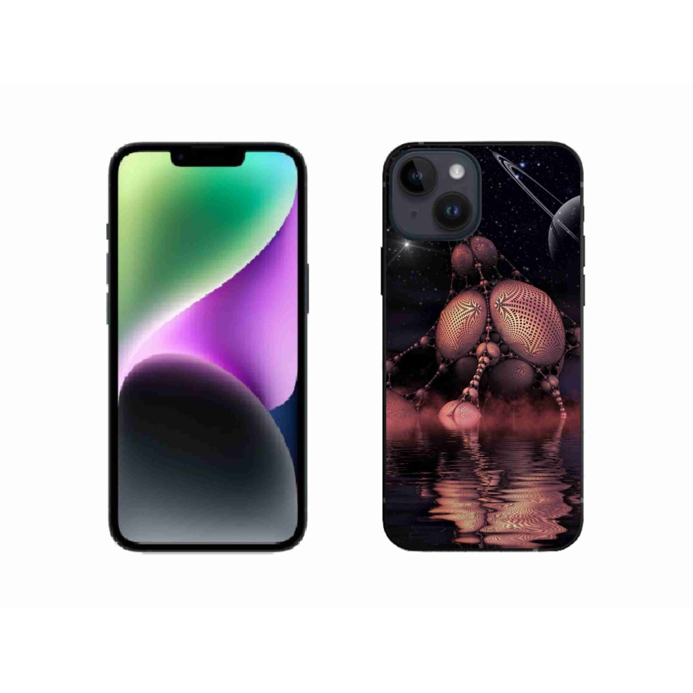 Gélový kryt mmCase na iPhone 14 - abstraktný motív 19