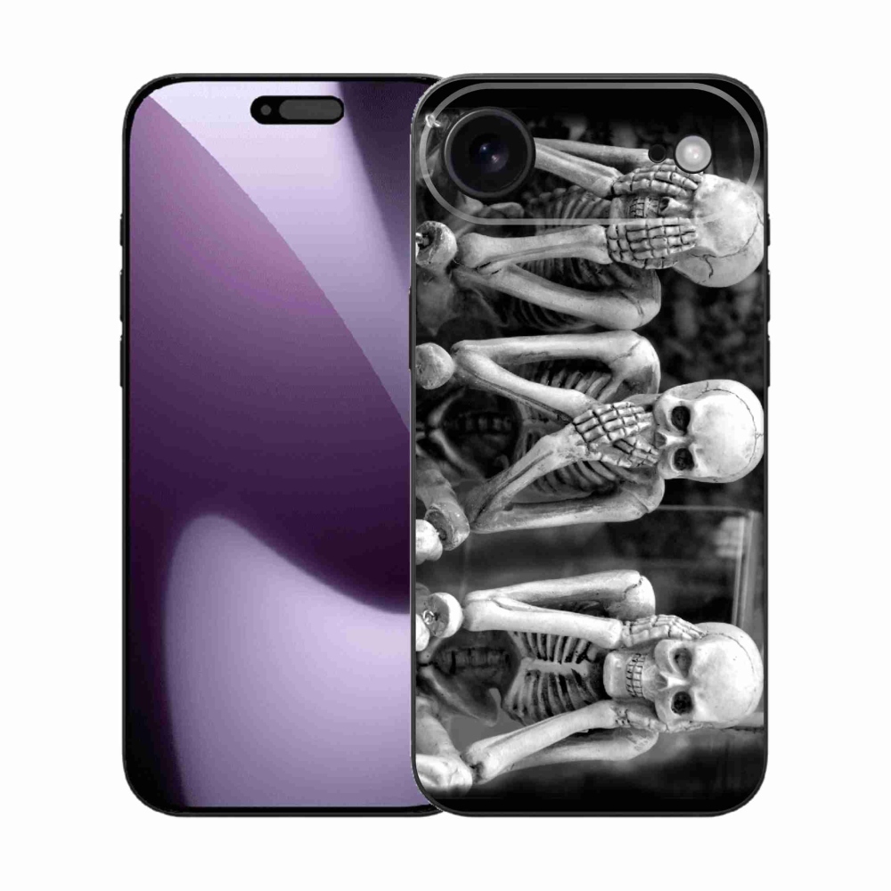 Gélový kryt mmCase na iPhone 17 Air - kostlivci