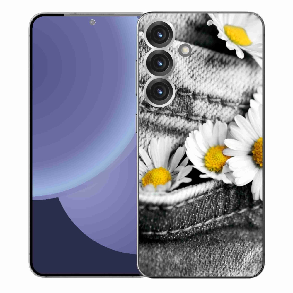 Gélový kryt mmCase na Samsung Galaxy S25+ - margarétky
