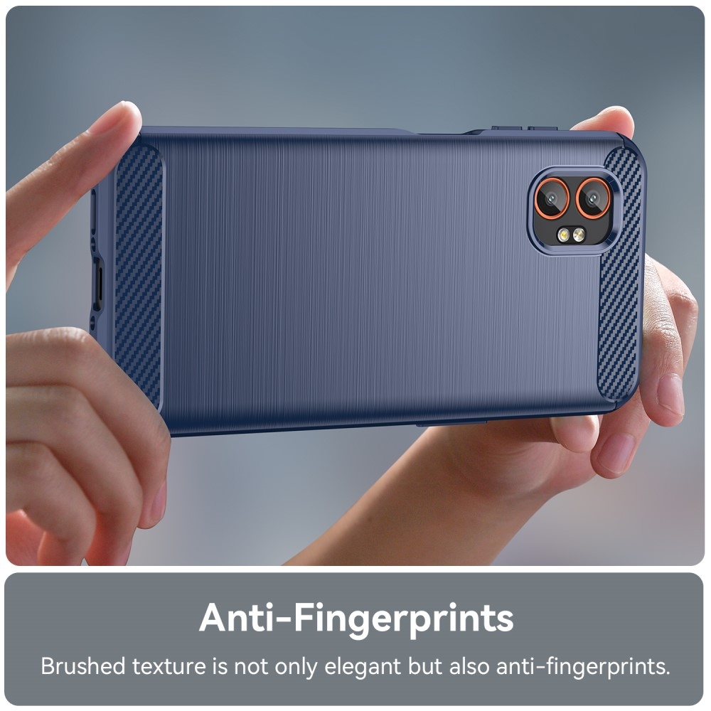 Carbon odolný gélový obal na Samsung Galaxy Xcover 7 Pro - modrý