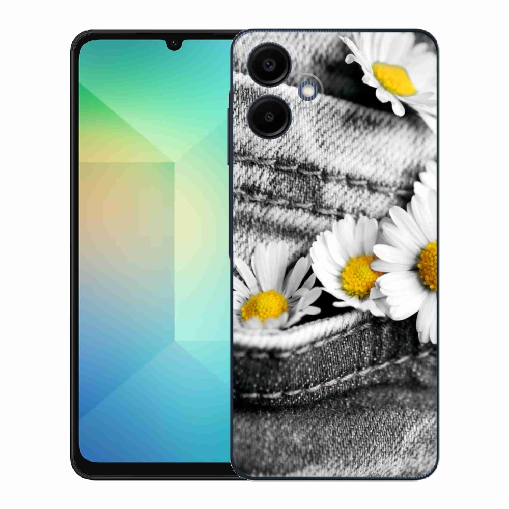 Gélový kryt mmCase na Samsung Galaxy A06 4G - margaréty