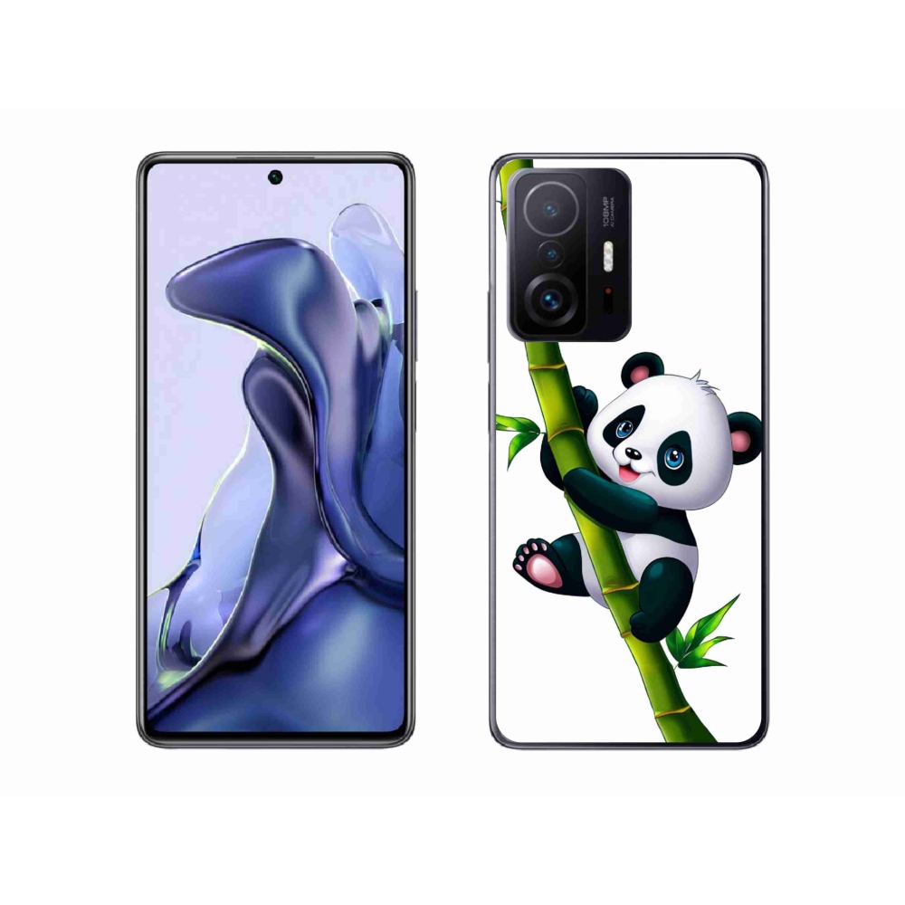 Gélový kryt mmCase na Xiaomi 11T - panda na bambuse