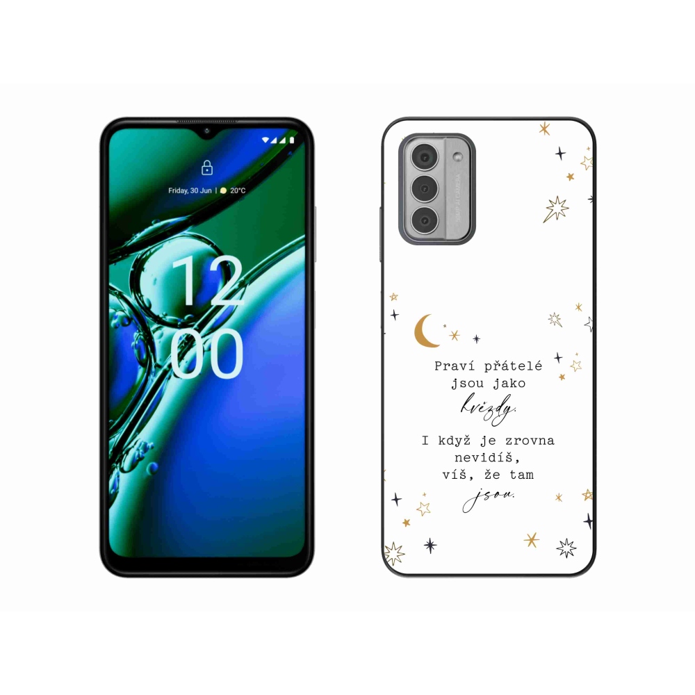 Gélový kryt mmCase na Nokia G42 - citát 6 biele pozadie