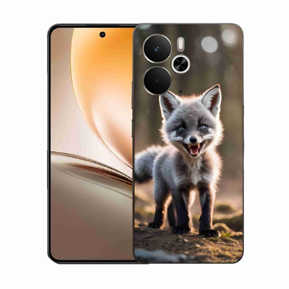 Gélový kryt mmCase na Realme 14 5G - rozzúrená líška