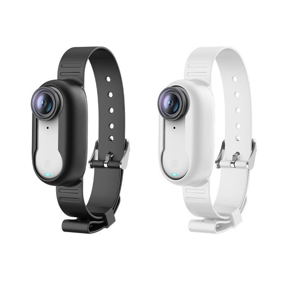 Silikónový ochranný obal s nastaviteľným remienkom pre Insta360 GO 3S - čierny