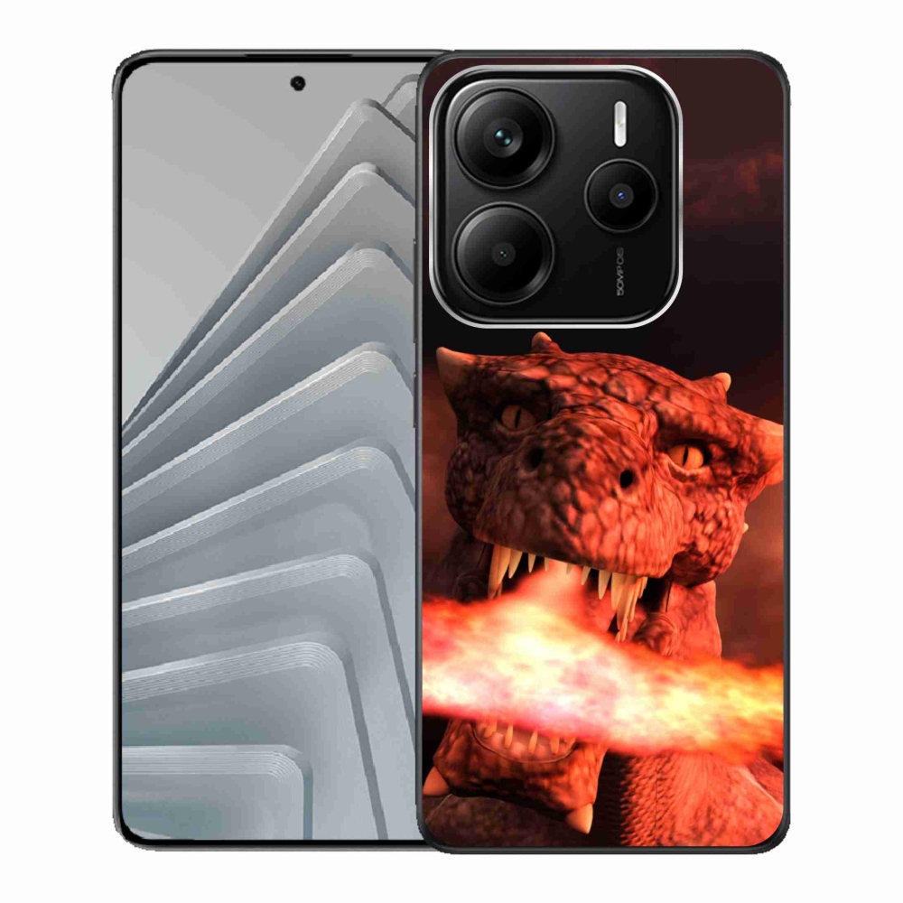 Gélový kryt mmCase na Xiaomi Redmi Note 14 5G - drak