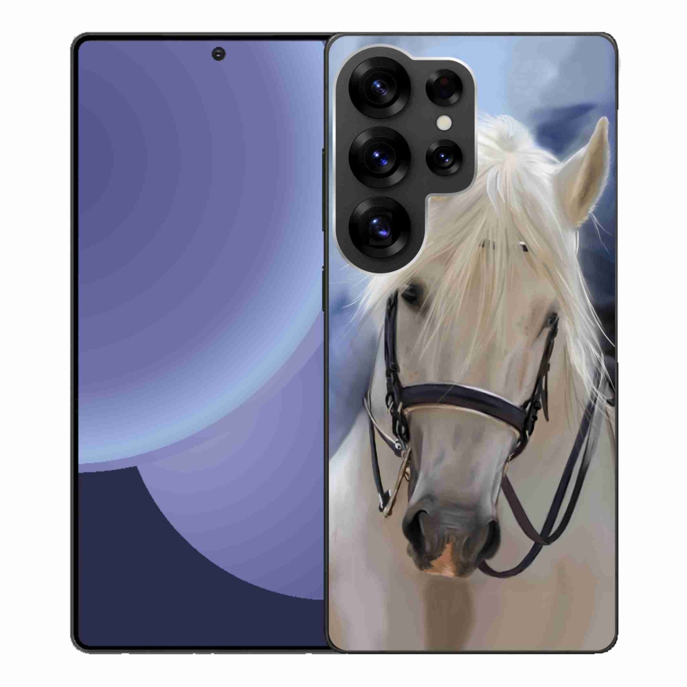 Gélový kryt mmCase na Samsung Galaxy S25 Ultra - biely kôň