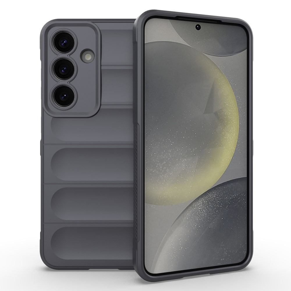 Rugg odolný gélový obal na Samsung Galaxy S25+ - tmavosivý