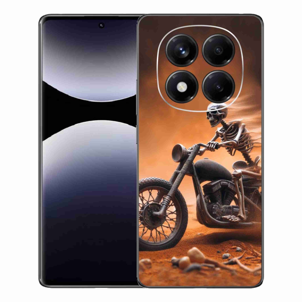 Gélový kryt mmCase na Xiaomi Redmi Note 14 Pro - kostra na motorke